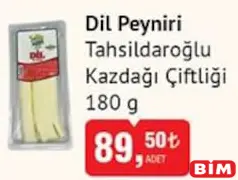 TAHSİLDAROĞLU KAZDAĞI ÇİFTLİĞİ DİL PEYNİRİ 180 G fiyat ve kampanya bilgisi